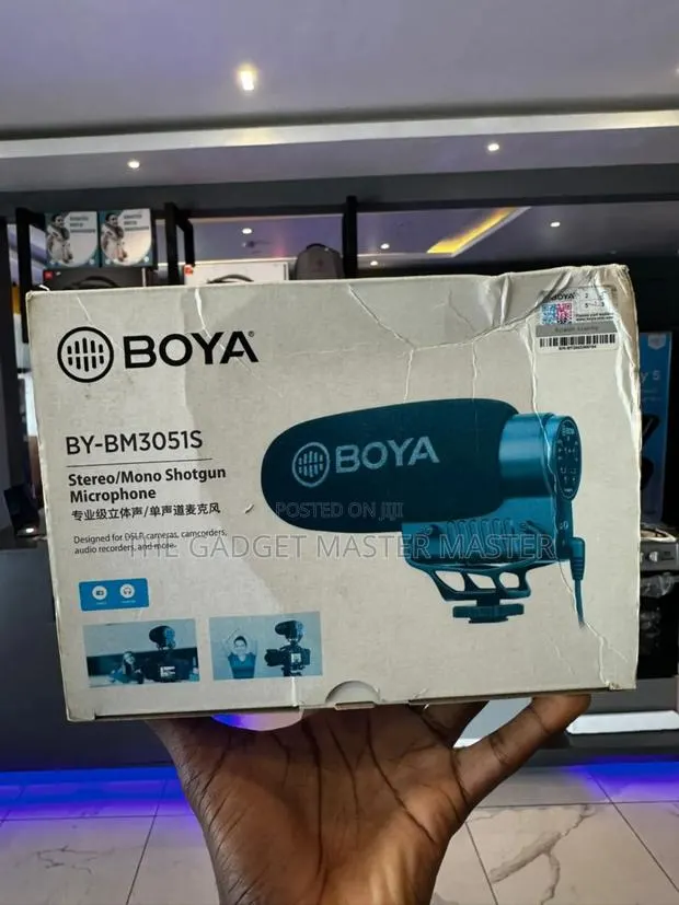 Boya by-Bm3041s Mono Stereo Switchable Shotgun Microphone · Photo 1
