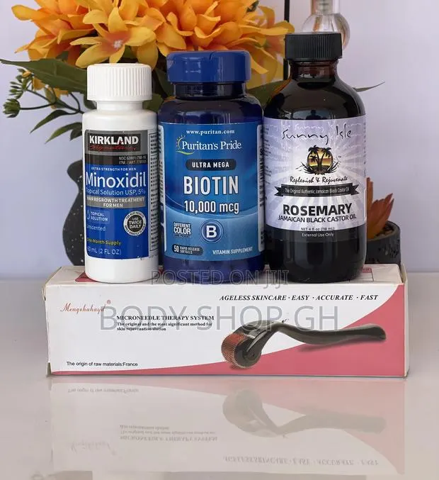 Rosemary Oio + Kirkland Minoxidil + Derma Roller + Biotin · Photo 1