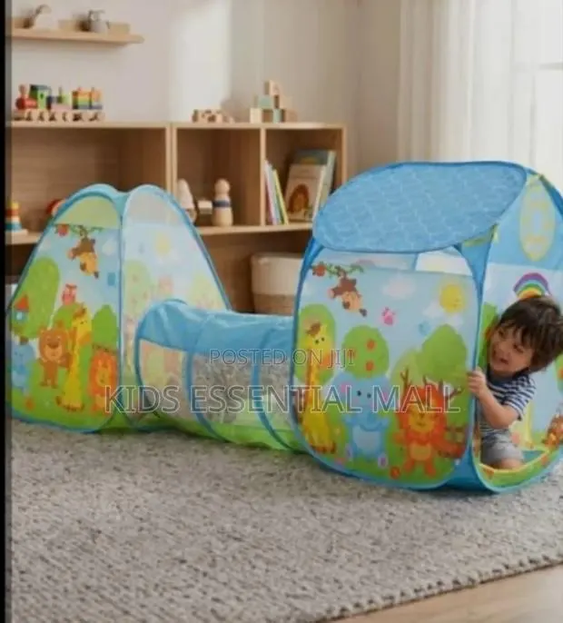 3 in 1 Play Tunnel Tent Set Kids · Photo 4