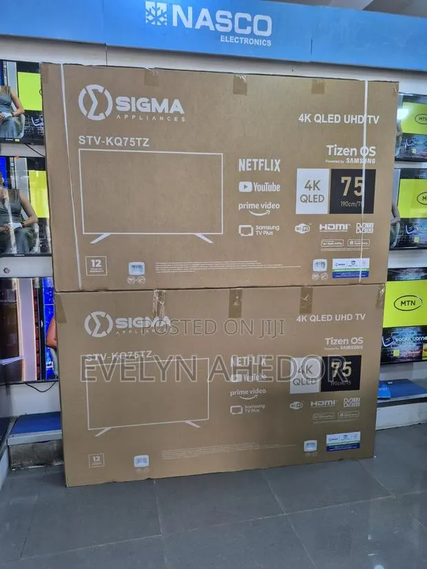 75 Inches Sigma Qled 4k UHD Brand New for Sale · Photo 1