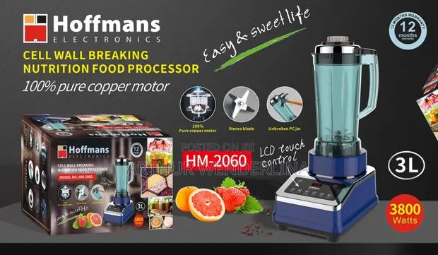 Hoffmans 3L Giant Capacity Commercial Blender Digital Timer Control · Photo 1