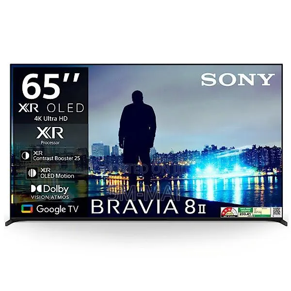 Sony 65 BRAVIA 8 Ultra HD AI Smart OLED Google TV K-65xr80 (Black) · Photo 1