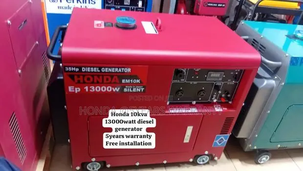 Cuddly Energy Solutions 10kva Honda 13000w Diesel Generator · Photo 1