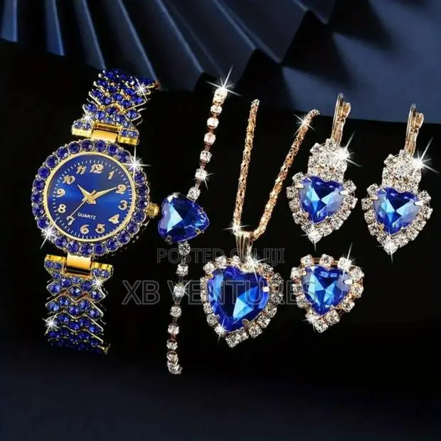 5pcs Auximax Women's Watch Necklace Jewelry Set · Photo 1