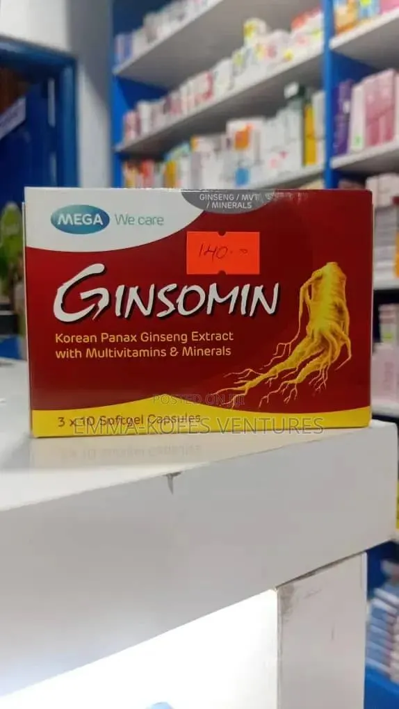 Ginsomin Korean Panax Ginseng+Multivit Minrls - Energy Immune BST · Photo 1