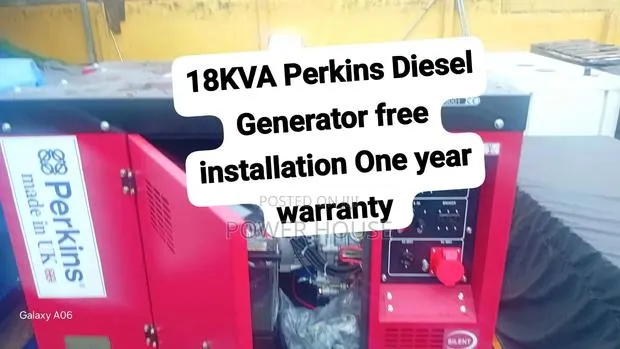 Industrial 18kVA Perkins Generator – Powerful Backup Power · Photo 1