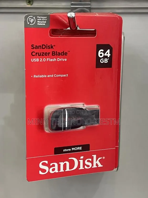 Original Sandisk Cruzer Blade 64gb Usb 2.0 Flash Drive · Photo 1