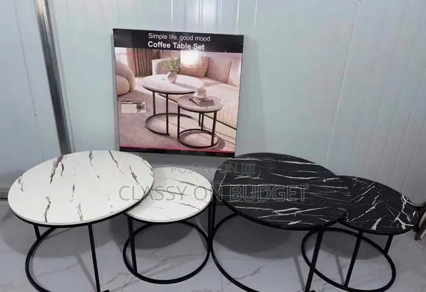 2 in 1 Center Table- Wooden Surface Metal Legs · Photo 1