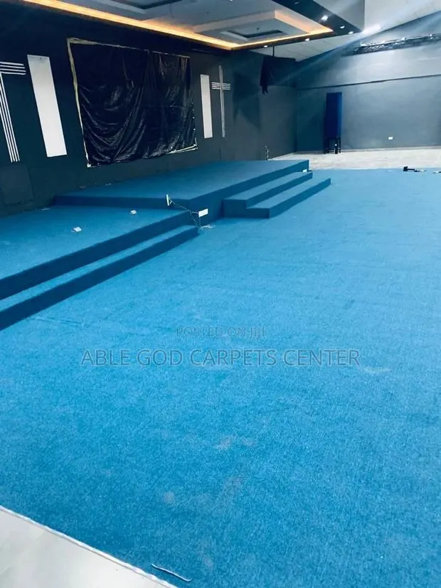 Original Quality Blue Woolen Carpet for Floor