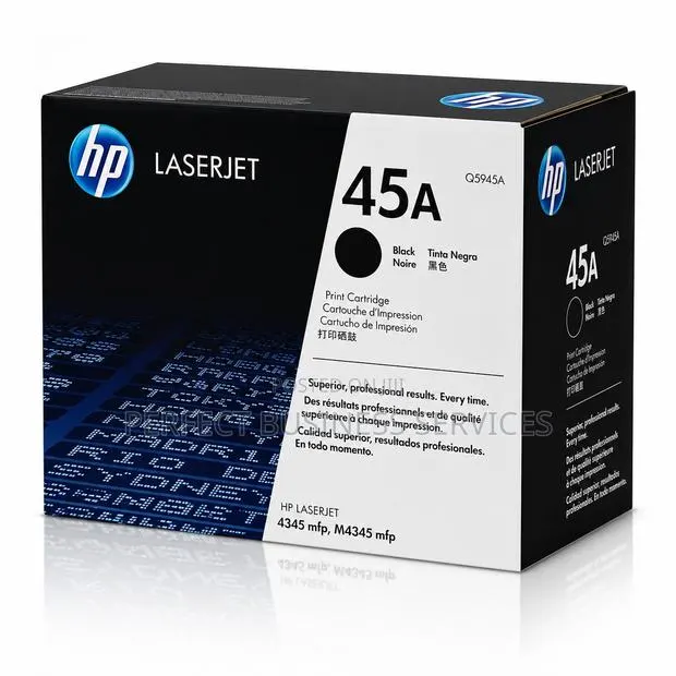 Original HP 45A (Q5945A) Black LaserJet Toner Cartridge · Photo 1