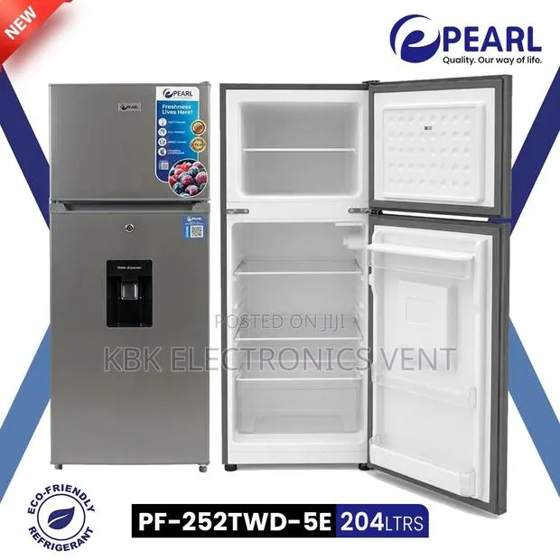 Pearl 204liters Double Door Refrigerator Water Dispenser · Photo 1