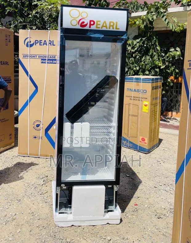 Elegant Pearl PVC 316 Single Door Electric Beverage Cooler. · Photo 1