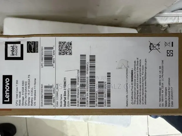 New Laptop Lenovo Ideapad 3 16GB Intel Core 7 SSD 512GB · Photo 1