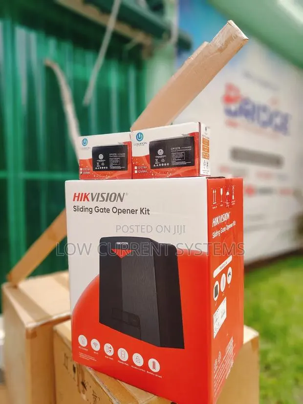Hikivision Sliding Gate Moto + Rack 4m + Battery 12v 9amp D6 Gate Wifi · Photo 1