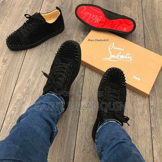 These Are the Christian Louboutin Louis Junior Spikes in Black · Photo 1