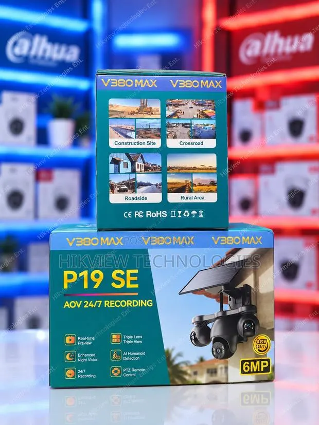 V380 Max P19SE 4G Triple Lens Solar PTZ Camera · Photo 1