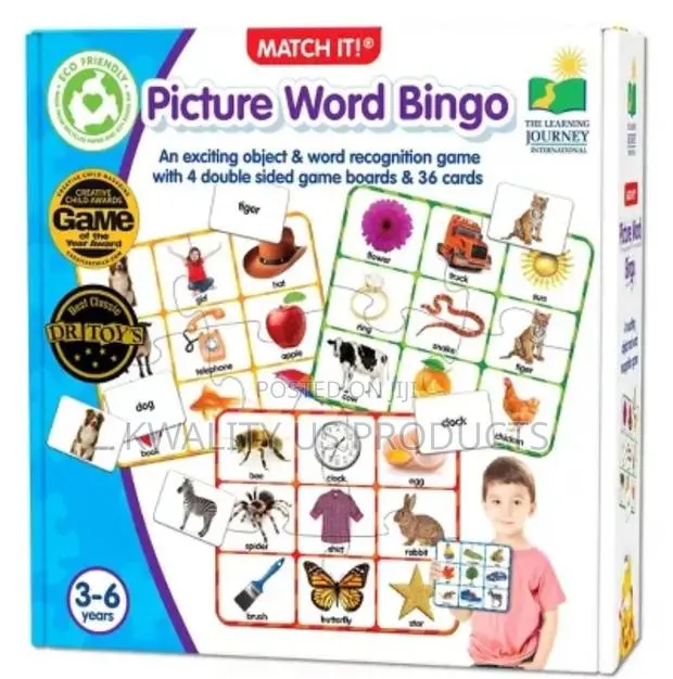 The Learning Journey Kids Picture Word Bingo · Photo 1
