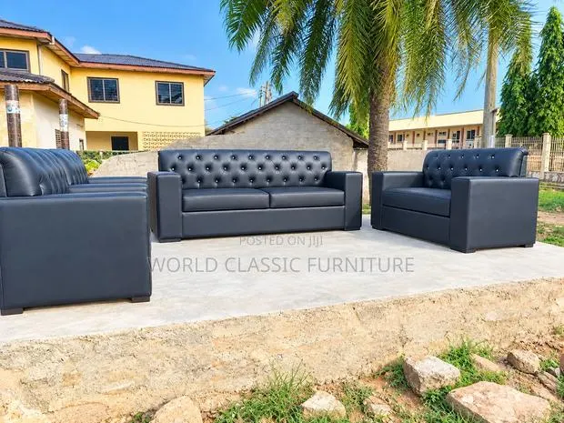 Luxury Diamond-Tufted Sofa Set for Sale · Photo 1