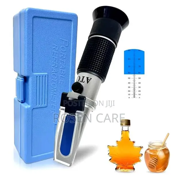 0-90% Sugar Concentration Refractometer Brix Liquid, Fruit, Juice, · Photo 1