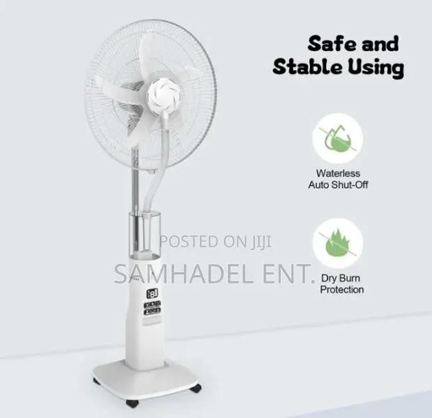 Solar/Electric Rechargeable Mist Fan · Photo 1
