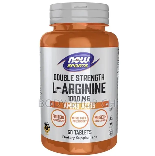L-Arginine Double Strength 1000mg, Nitric Oxide Precursor 60 Tabs · Photo 1