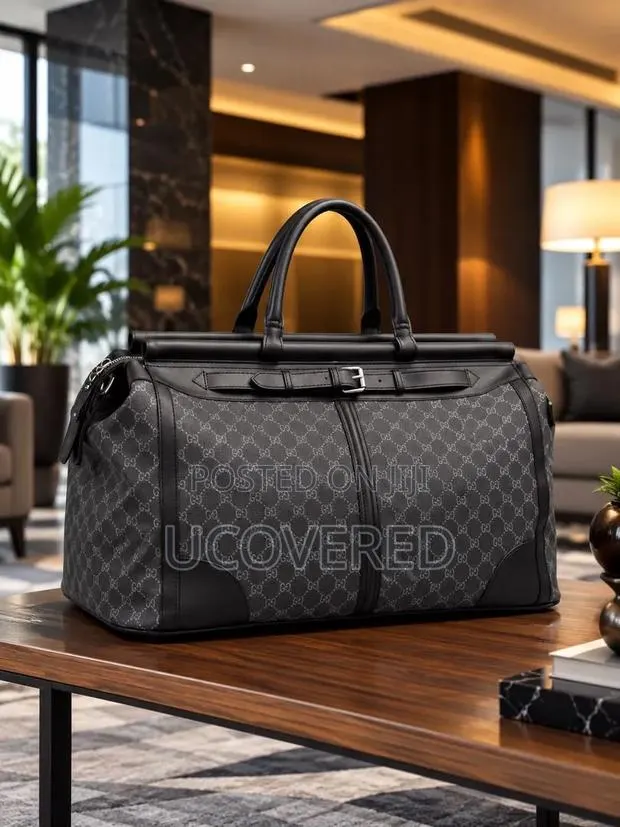 Structured Faux-Leather Weekender Duffel and Travel Bags · Photo 1