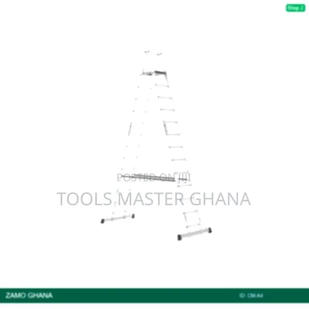 Cm Alu Ladder a Shape 12+1 Wooden Platform - Cm-A4 · Photo 1