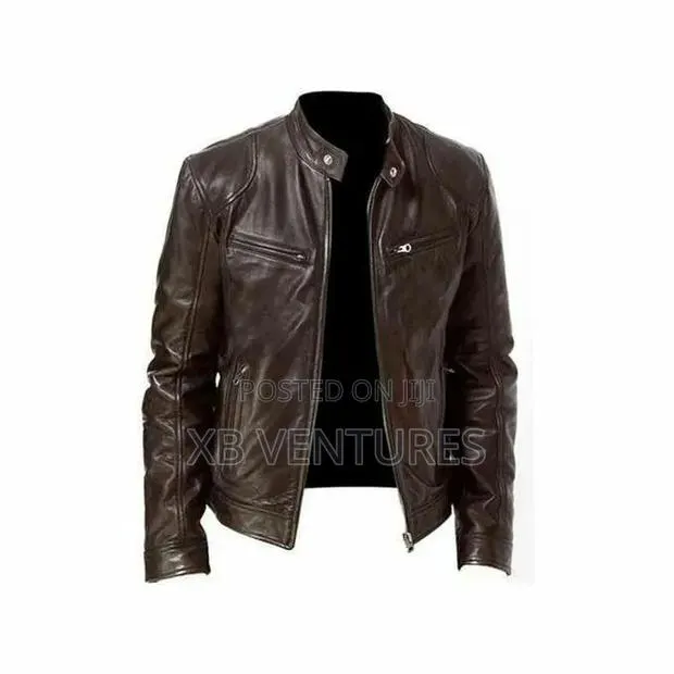 Stylish and Durable Men's
Leather Jacket - Brown · Photo 1