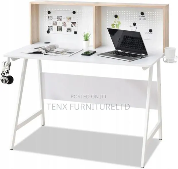 Modern Desk With Organizer (White Oak) · Photo 1