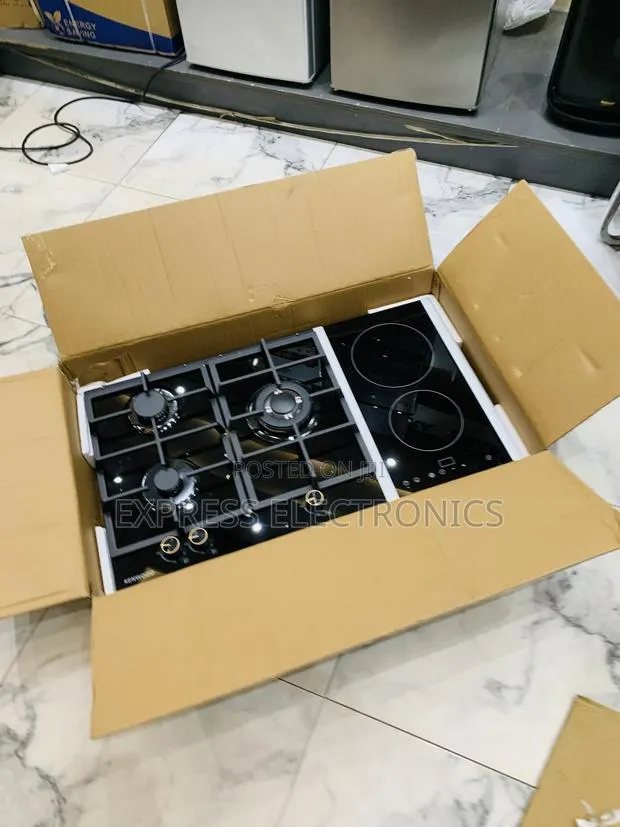 Fabulous Sleek Black 90Cm 3-2 Kenwood Gas Electric Cooker · Photo 1
