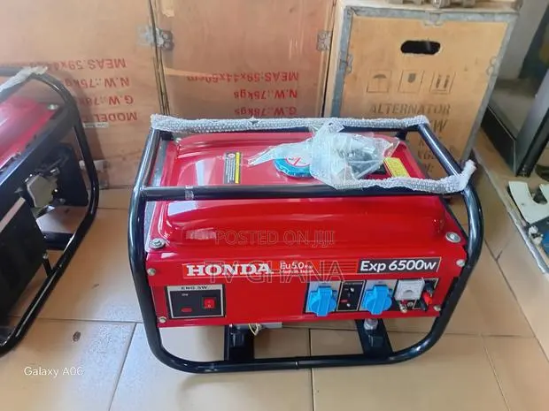 Honda 6500w Manual/Key Start Generator5.0 6500watt · Photo 1