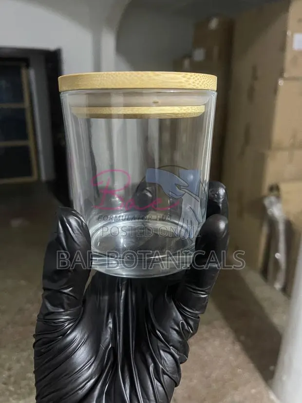 Glass Candle Jars With Wooden Lid (315ml) · Photo 1