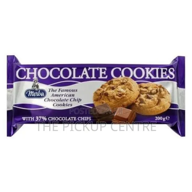 Merba Chocolate Cookies 150g,
GHS 650 for 16 Pack · Photo 1
