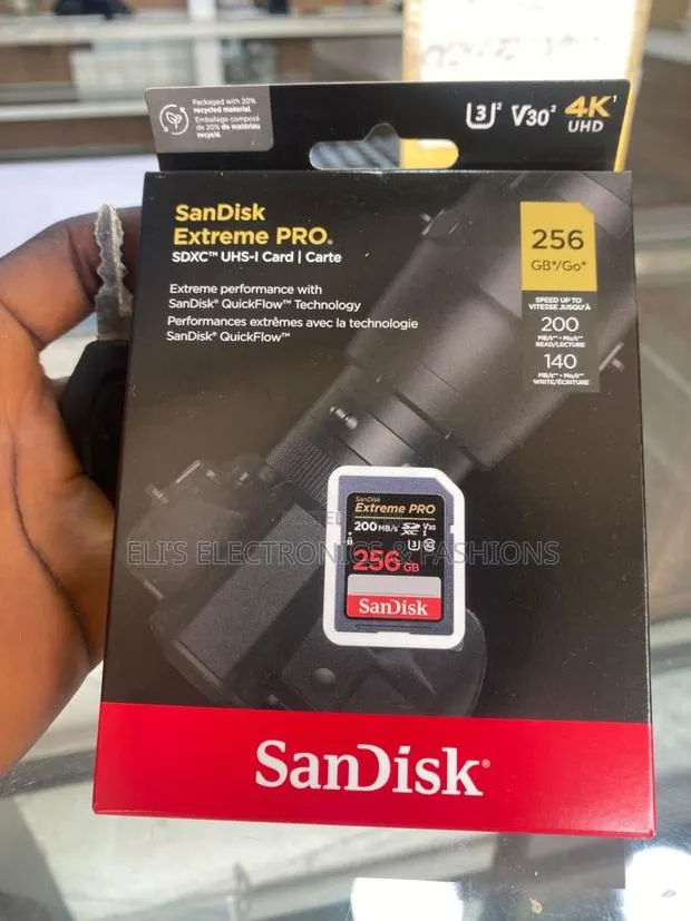 Sandisk Extrem Pro 256 Gig for Camera · Photo 1