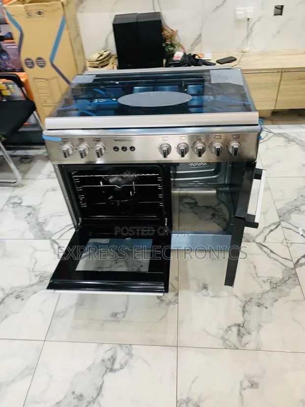 Available Now Sliver Gas Cooker Oven 5burner 60/90 · Photo 1