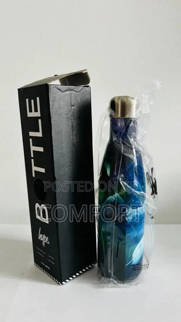 Hype 500ml Metal Unisex Black Cosmos Water Bottle · Photo 1