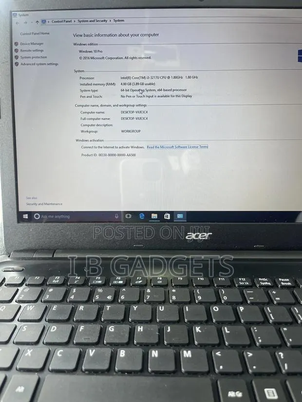 Laptop Acer Aspire 5 4GB Intel Core i3 HDD+SSD 500GB · Photo 1