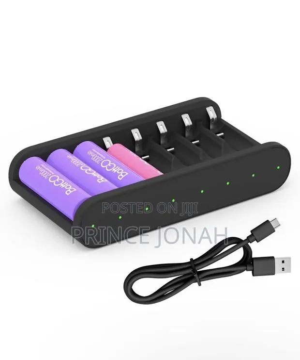 Limeta R8air 8-Slot Smart Battery Charger, Type-C Fast Charging · Photo 1