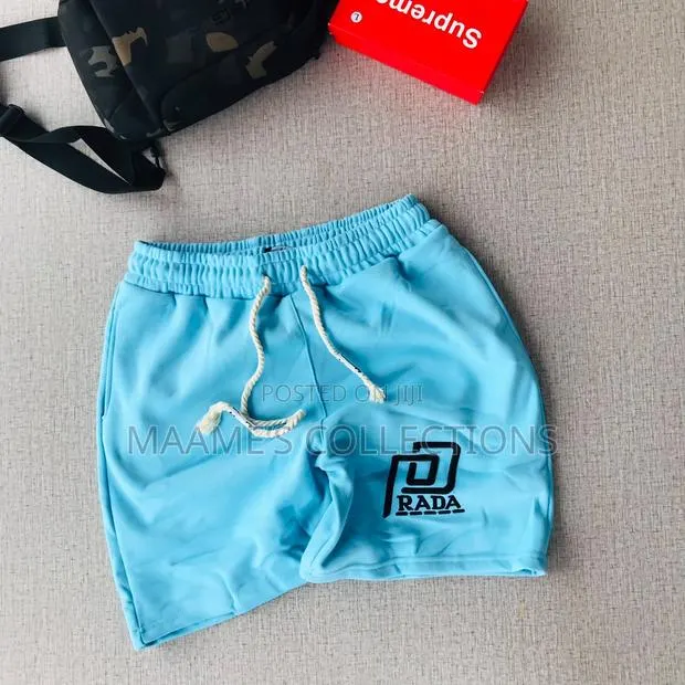 Men's Geometric Pattern Shorts, Drawstring Waist With Pockets · Photo 1