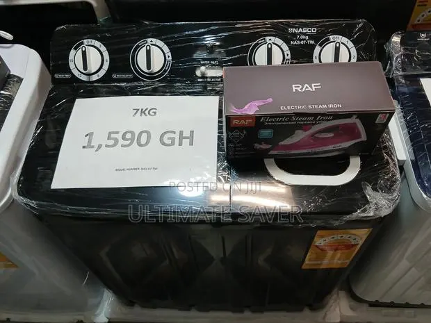 Washing Machine 7kg Twin Tub Nasco · Photo 1