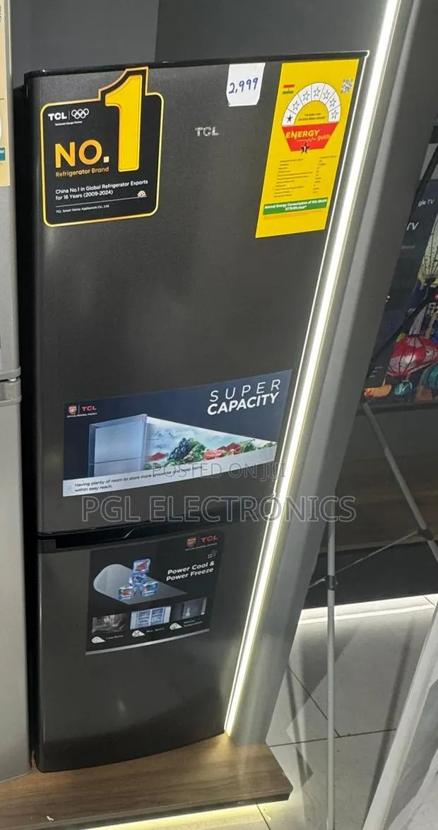 TCL 142l F185bfg Bottom Mount Fridge Gray All New 2026 Model · Photo 1