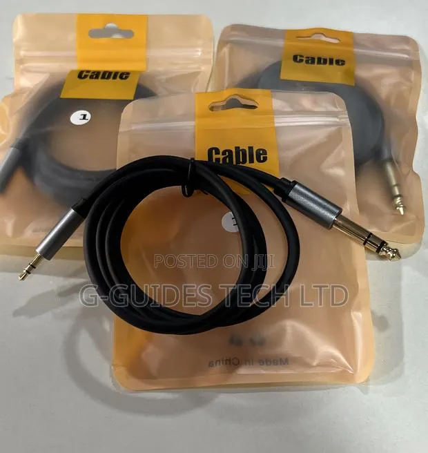 1M 3.5mm to 6.5mm Stereo Audio Cable or AUX Cable · Photo 1