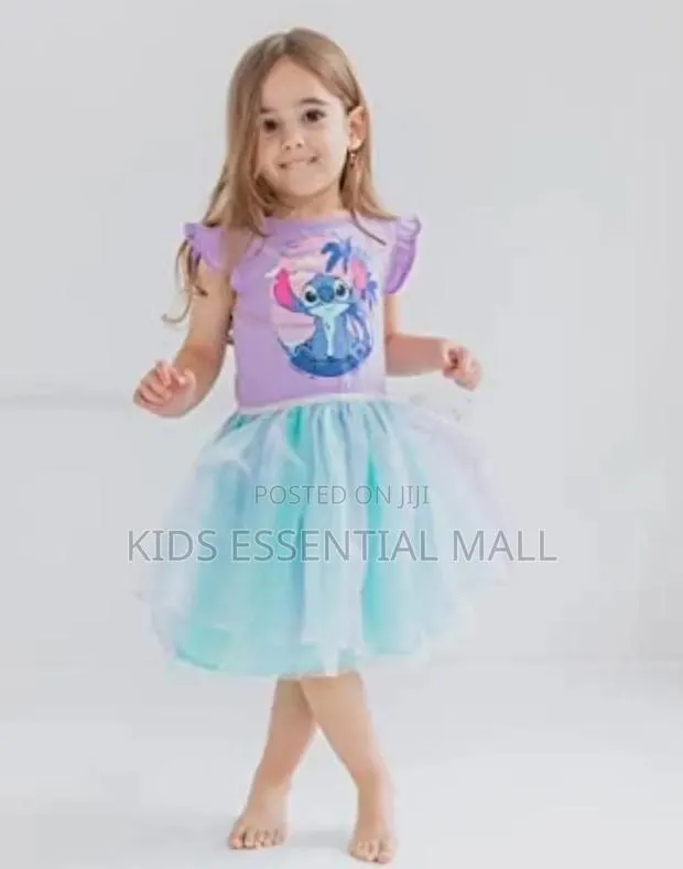 Stitch Cartoon Character Dress for Girls · Photo 2
