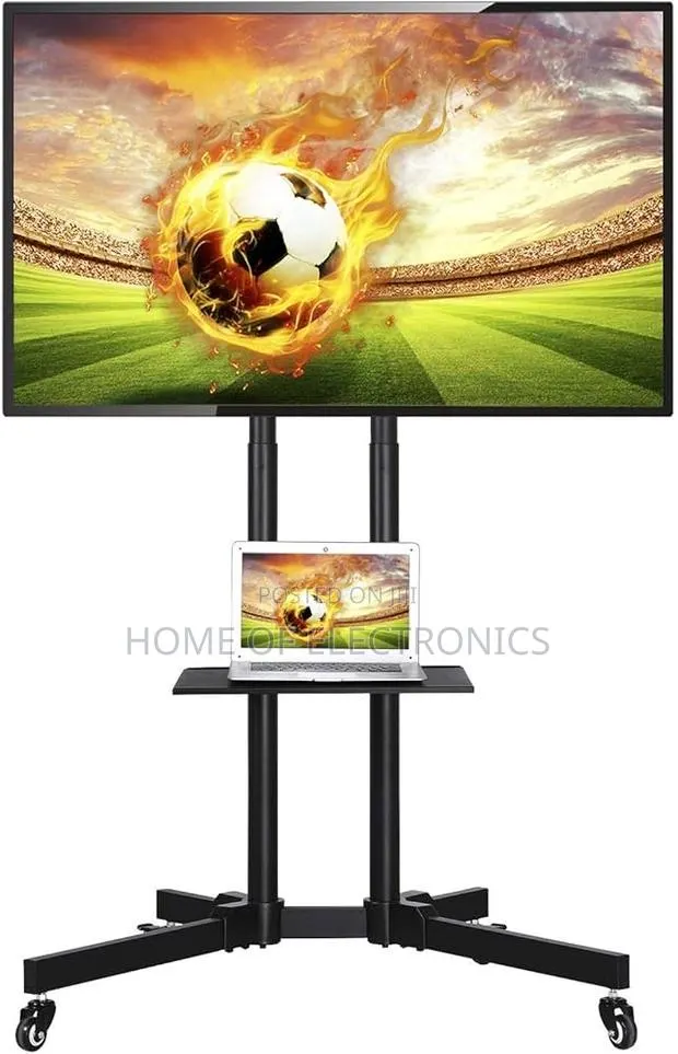 Best for Pubs Mobile Trolley Tv Stand With Wheels(32-70 Inch)Tv · Photo 1