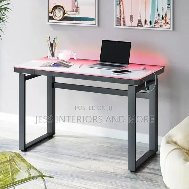 Tresanti Aurora 47” Adjustable Height Desk With Led Lighting · Photo 1