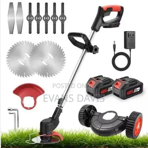 Rechargeable Weed Mower or Lawn Cutter Full Set WTH Two 48V Batteries · Photo 1