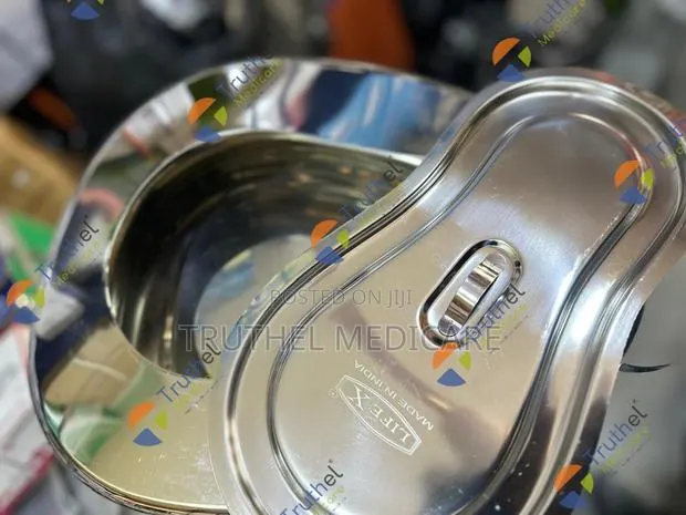 Bedside Pan- Stainless · Photo 1