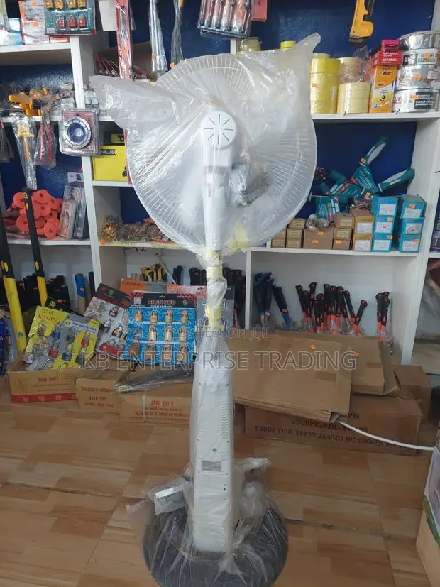 Solar and Electric Fan With Two Seperate Bulbs, Remote and Front Light · Photo 1