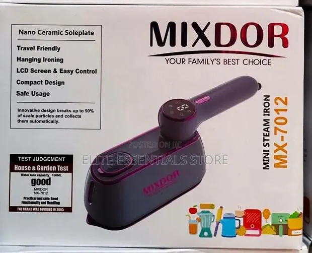 High Quality Digital Mini Hanging Steam Iron Nano Ceramic Sole Plate · Photo 1