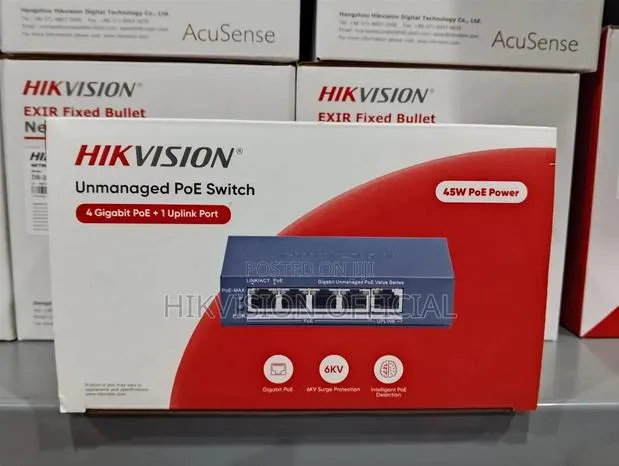 4 Port Poe Fast Ethernet Switch-Hikvision · Photo 1